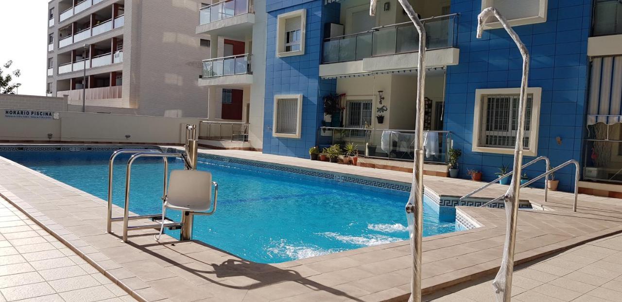 Apartment Black Level, 30M Playa, Pool, Wifi Almería Buitenkant foto